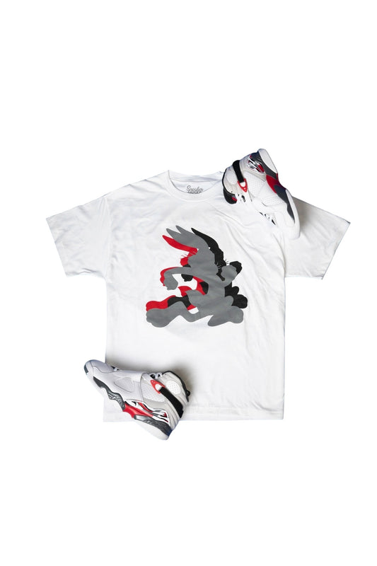 Bugs Abstract Portrait Tee "White"