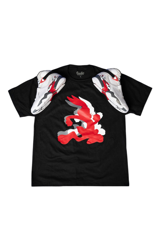 Bugs Abstract Portrait Tee "Black"