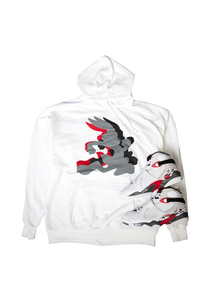 Bugs Abstract Portrait Hoodie "White"